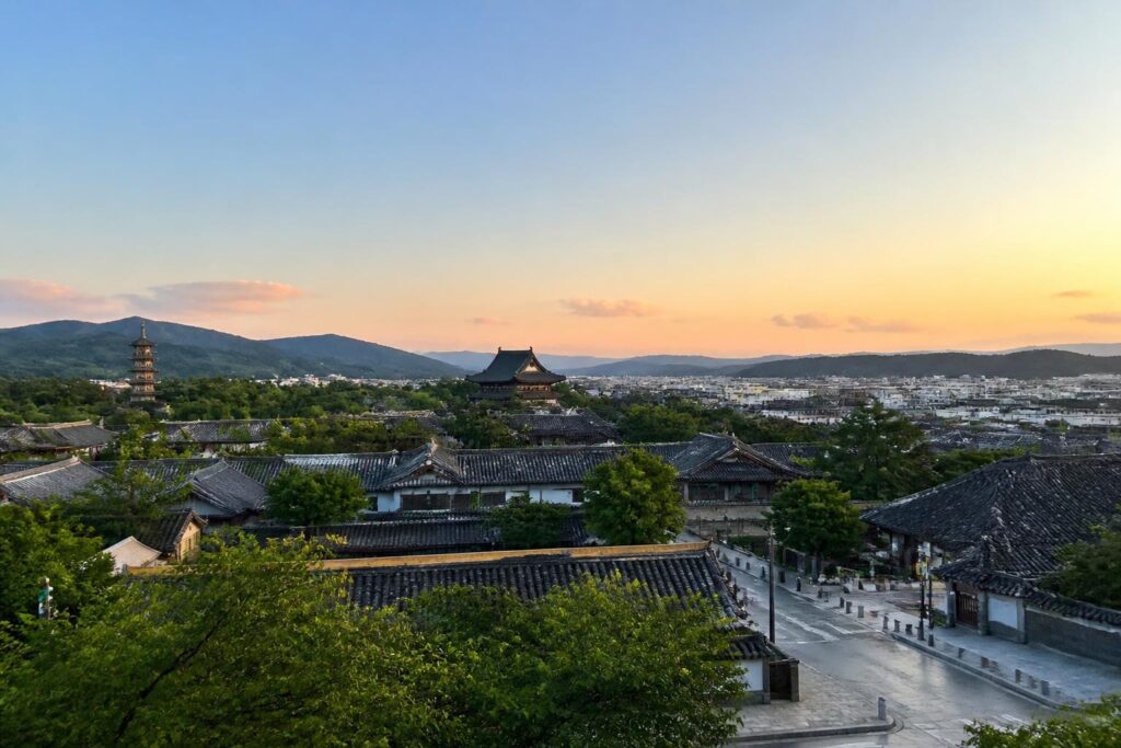 慶州の旅行風景