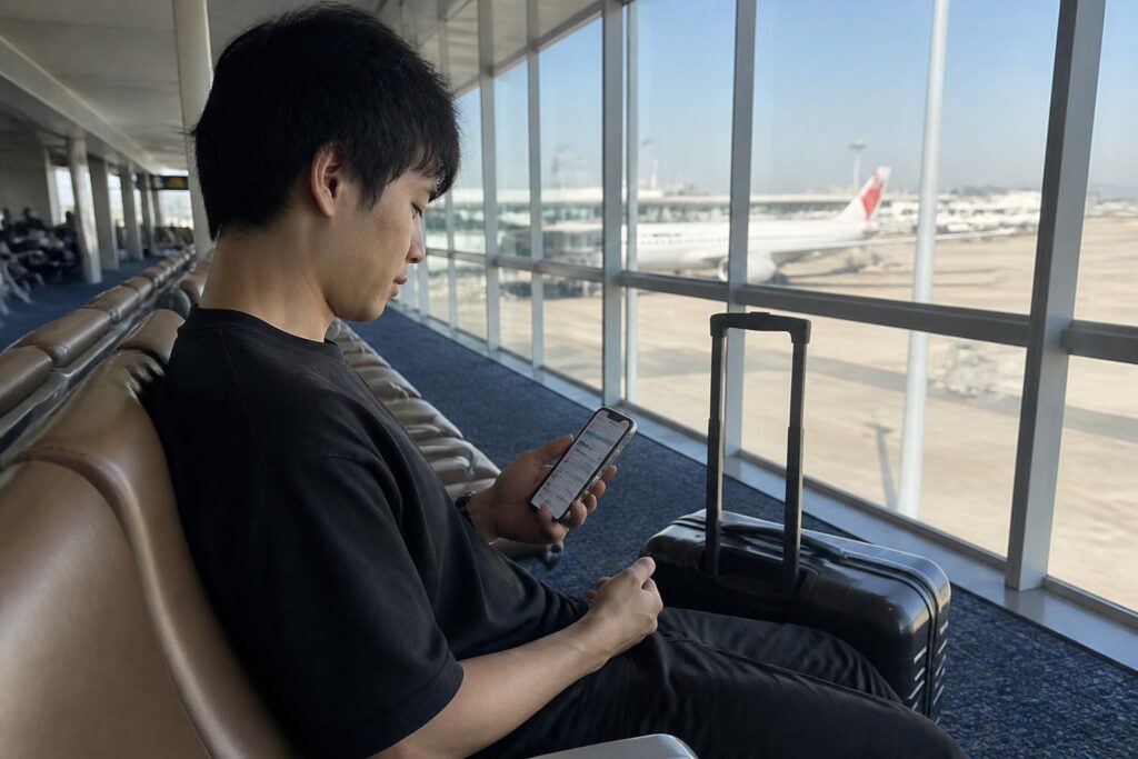 日韓航空運賃の旅行風景